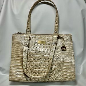 Brahmin Tote in Platinum